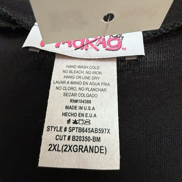 MadRag Sleeveless Top Amazing Graphic Tee Size 2XL Black Gold NWT - Picture 5 of 7